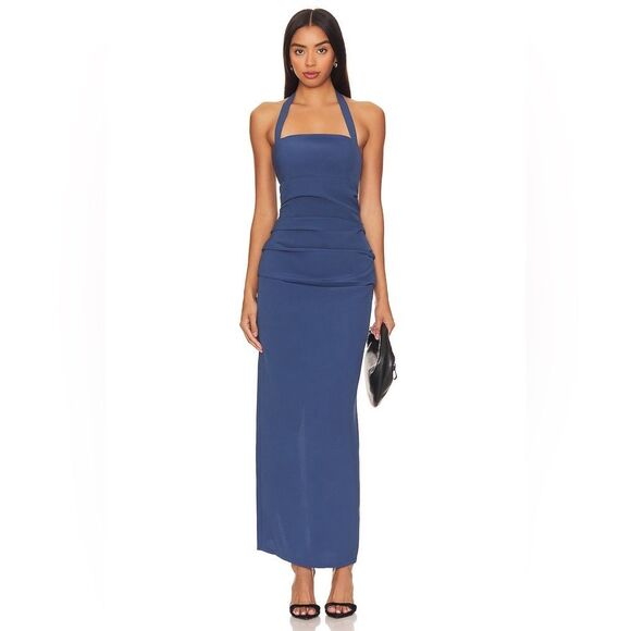 LIONESS 1999 Maxi Dress NWT XS NAVY - Picture 1 of 5